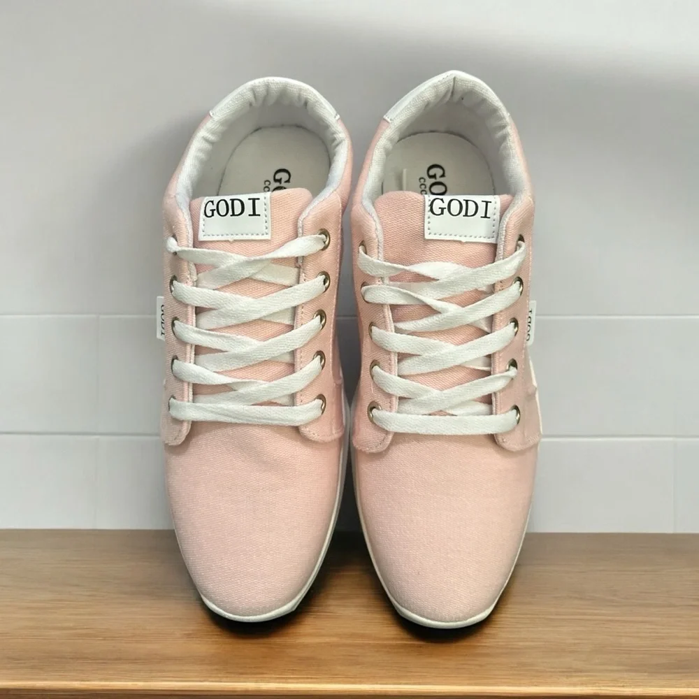 GODI CCCXIII Edsel Low Top Sneakers | Pink| New | Unisex